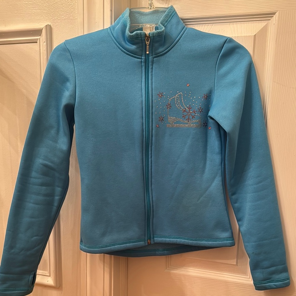 Chloe Noel Blue Girls Figure Skating Jacket
